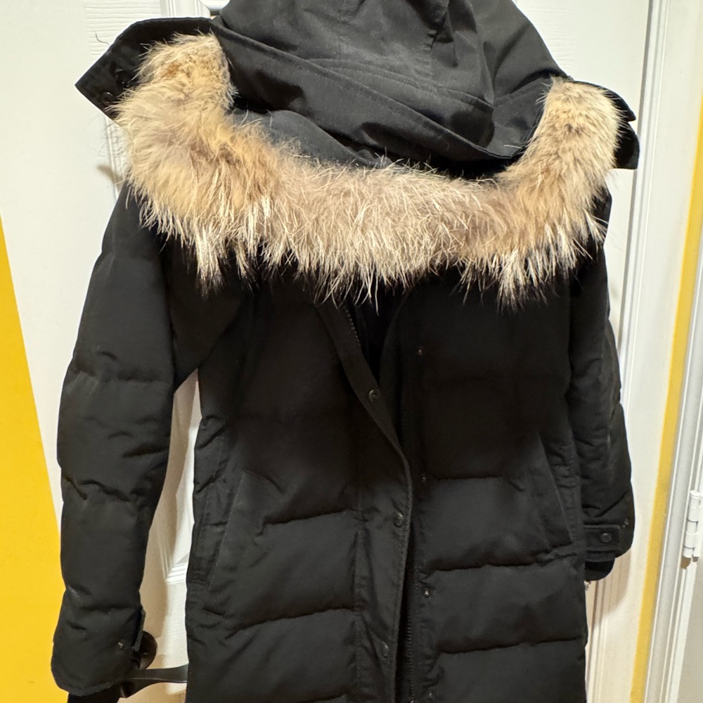 Canada Goose Shelburne Parka #2
Removable coyote fur ruff on hood.